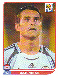 Justo Villar Paraguay samolepka Panini World Cup 2010 #431